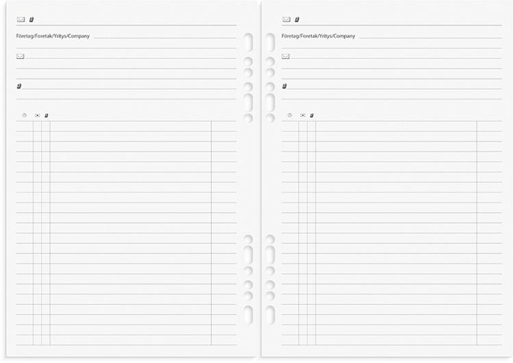 Business Systemkalender 2027 skinn brun