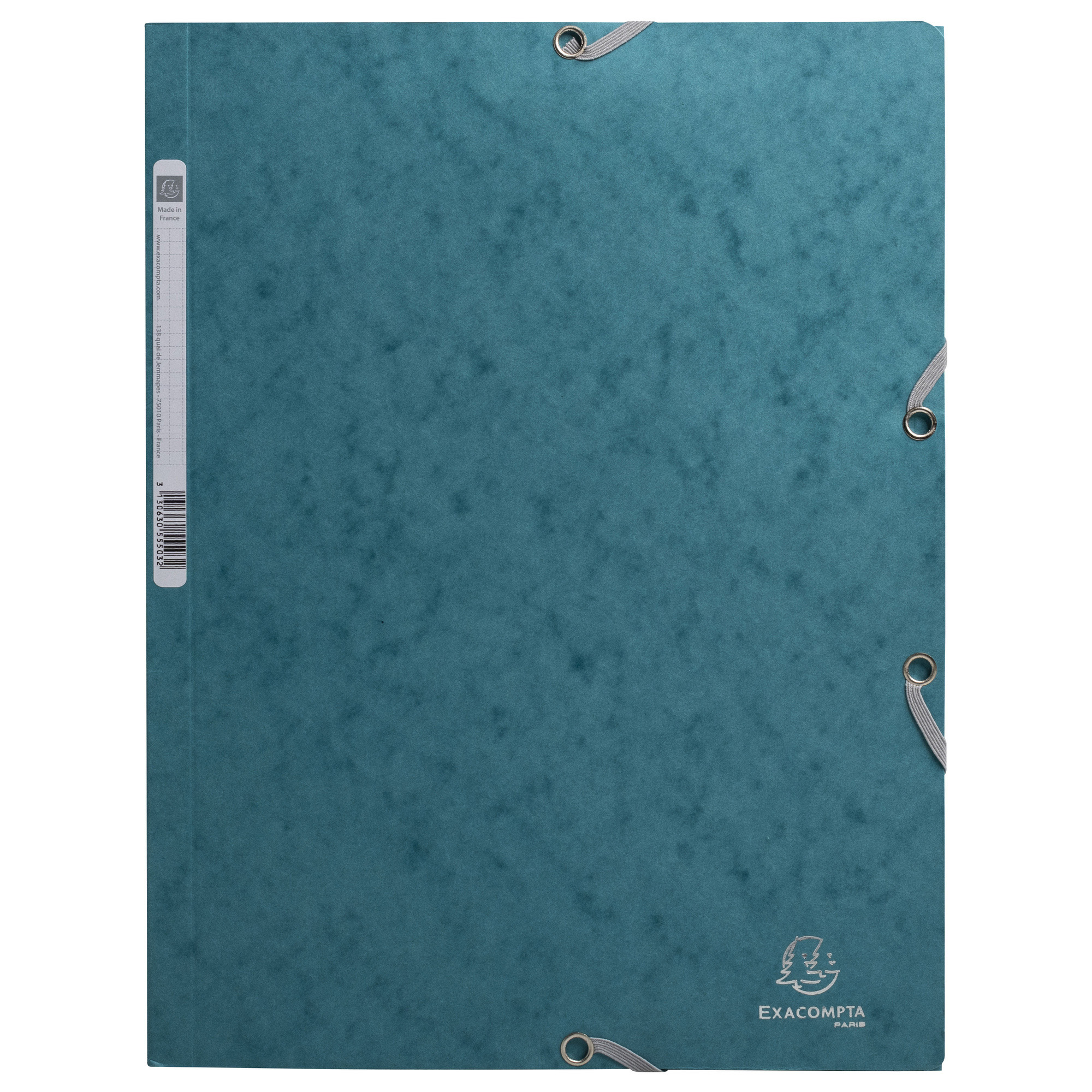 Snoddmapp A4 3-kl pacific blue