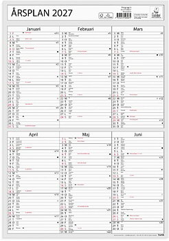 Väggkalender Årsplan 2027