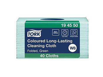 Rengöringsduk TORK Pre W8 grön 40/fp
