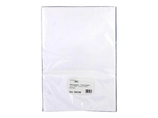 Silkespapper 50x75cm storsats 125 ark/fp