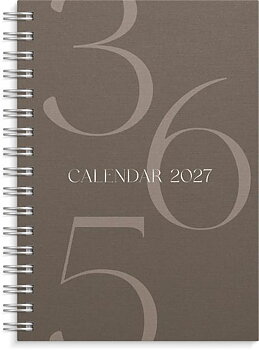 Kalender Weekly A6 Story 2027 brun