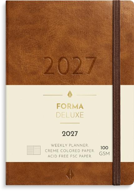 Liten Veckokal Forma Deluxe 2027 brun