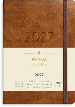 Liten Veckokal Forma Deluxe 2027 brun