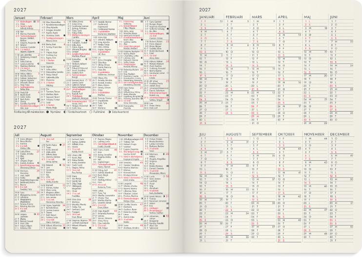 Kalender Agency Forma Deluxe 2027 svart