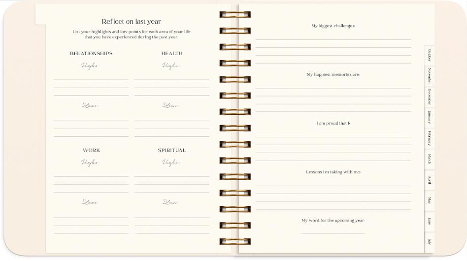 Life Planner Delicate Flowers 2027