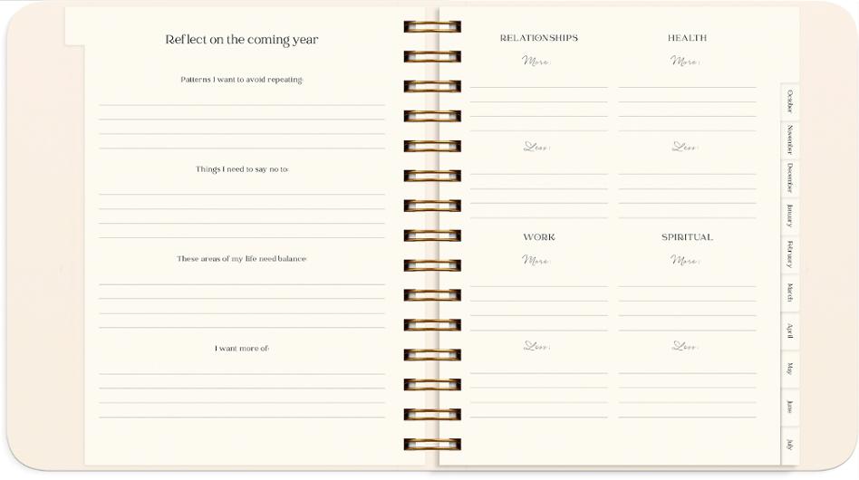 Life Planner Delicate Flowers 2027
