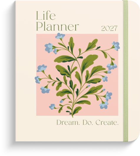 Life Planner Delicate Flowers 2027