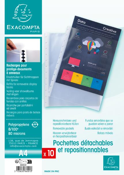Demobok fickor EXACOMPTA A4 10/fp