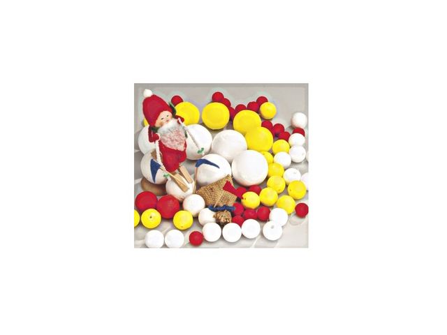 Papperskulor 12mm vit 200/fp