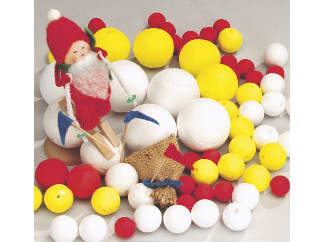 Papperskulor 18mm vit 200/fp