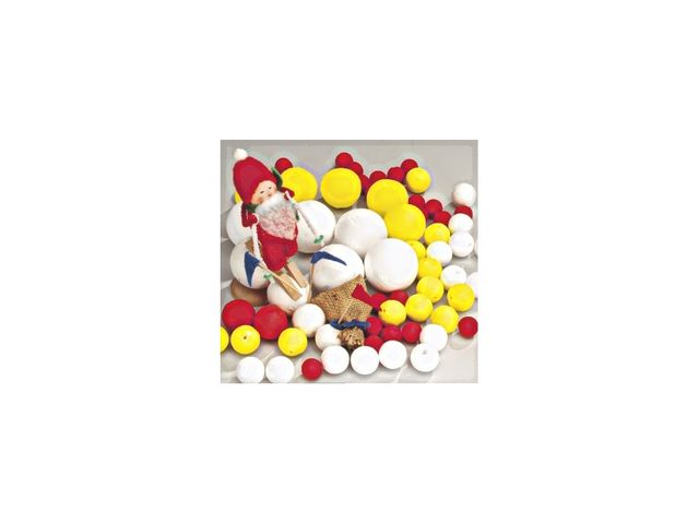 Papperskulor 60mm vit 10/fp