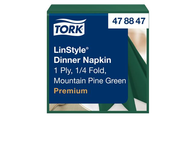 Servett TORK LinStyle grön 39x39&nbsp;50/fp