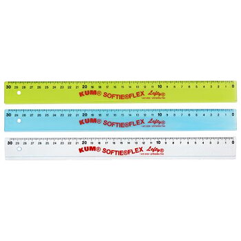 Linjal KUM softie Vänsterhänt 30cm