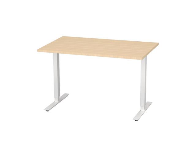 Bord höj/sänk Basic 1200x800 björk/vit