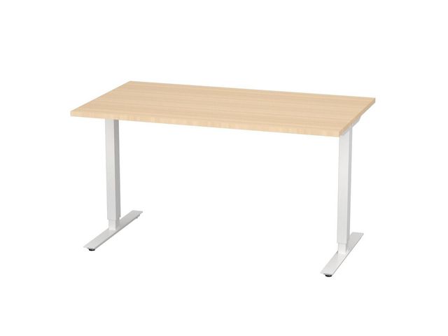 Bord höj/sänk Basic 1400x800 björk/vit
