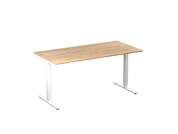 Bord höj/sänk Basic 1600x800 ek/vit