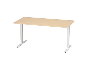 Bord höj/sänk Basic 1600x800 björk/vit