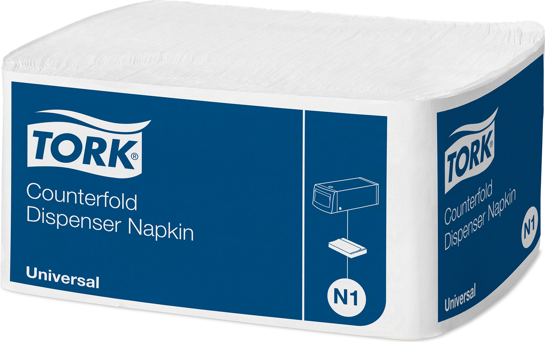 Dispenserservett N1 33x30 cm 1-lag 7200 st