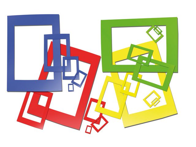 Passepartoutramar A3-A7 sort färg 40/fp