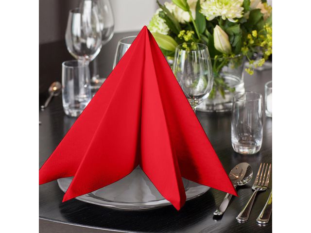 Servett TORK LinStyle röd 39x39cm 50/fp