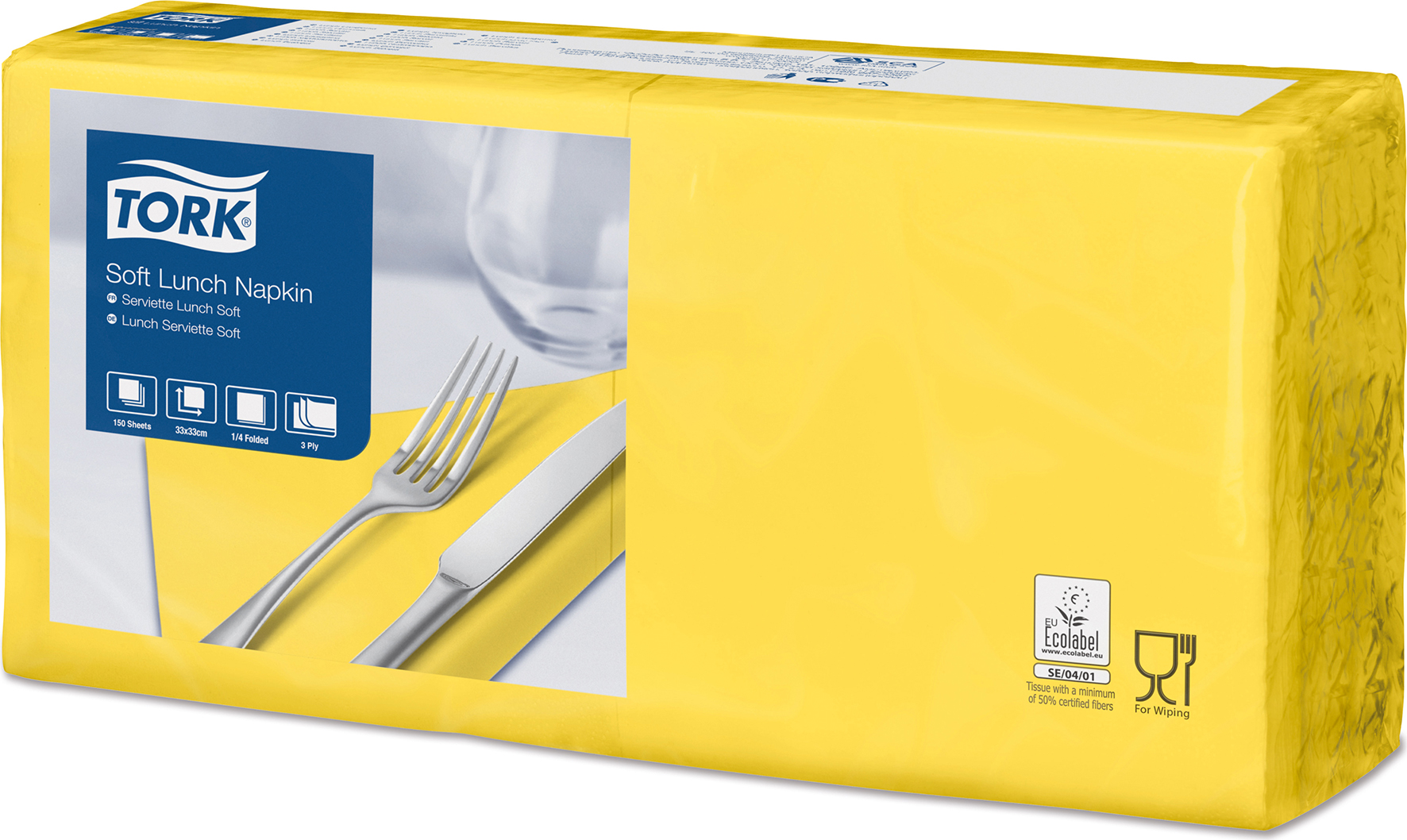 Servett Lunch Tork 3-L Gul