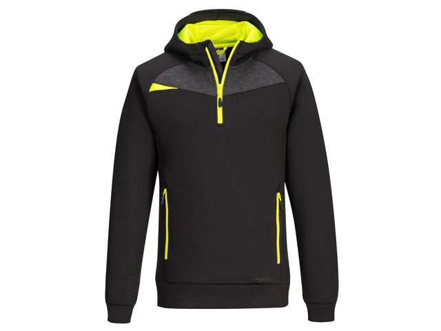 Hoodie halfzip PW DX467 svart S