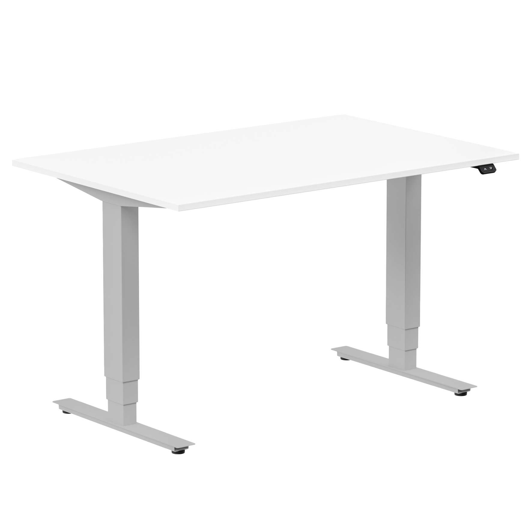 Skrivbord el Ergo120x80 vit/SG