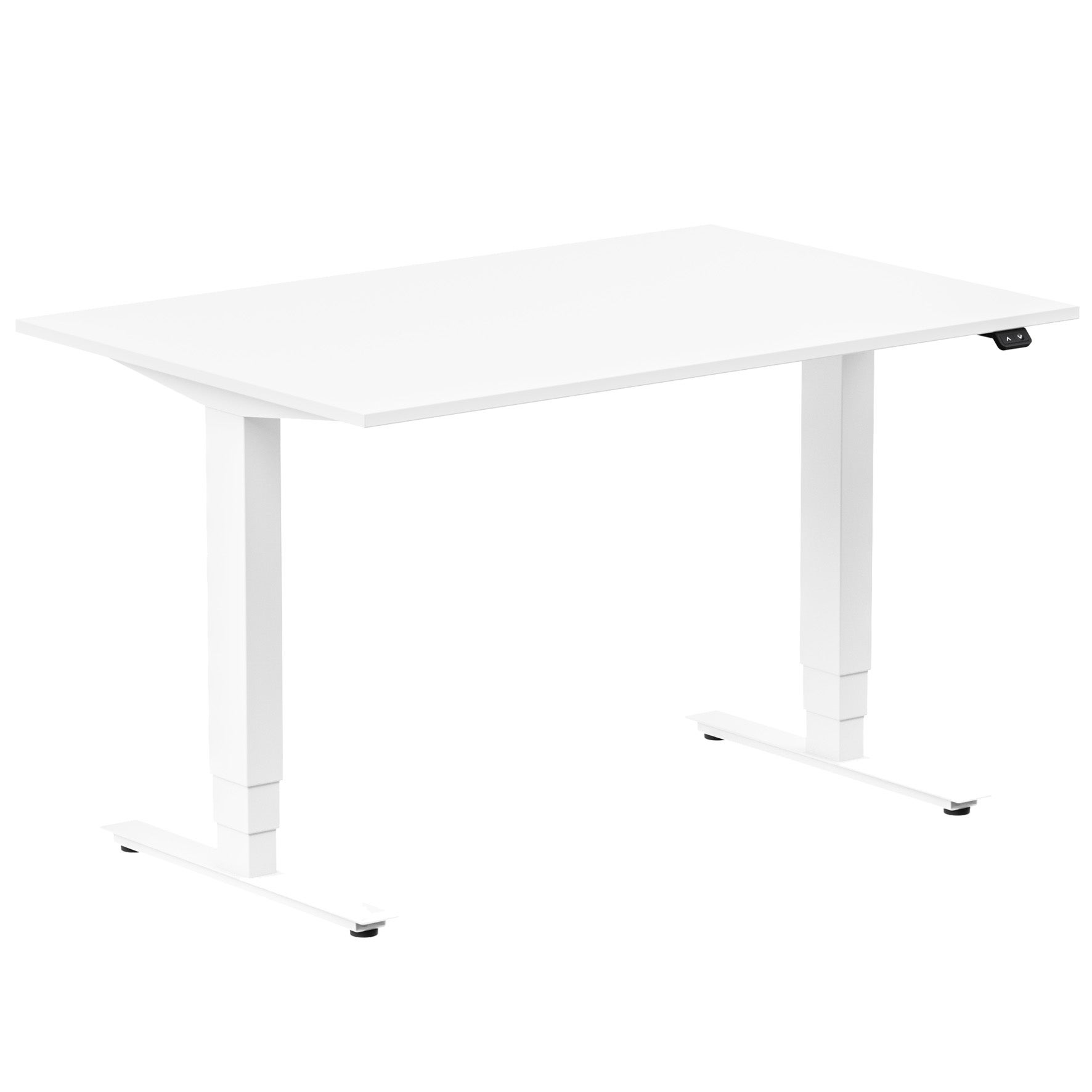 Skrivbord el höj- och sänkbart Ergofunk Max 120x80 cm vit/vit