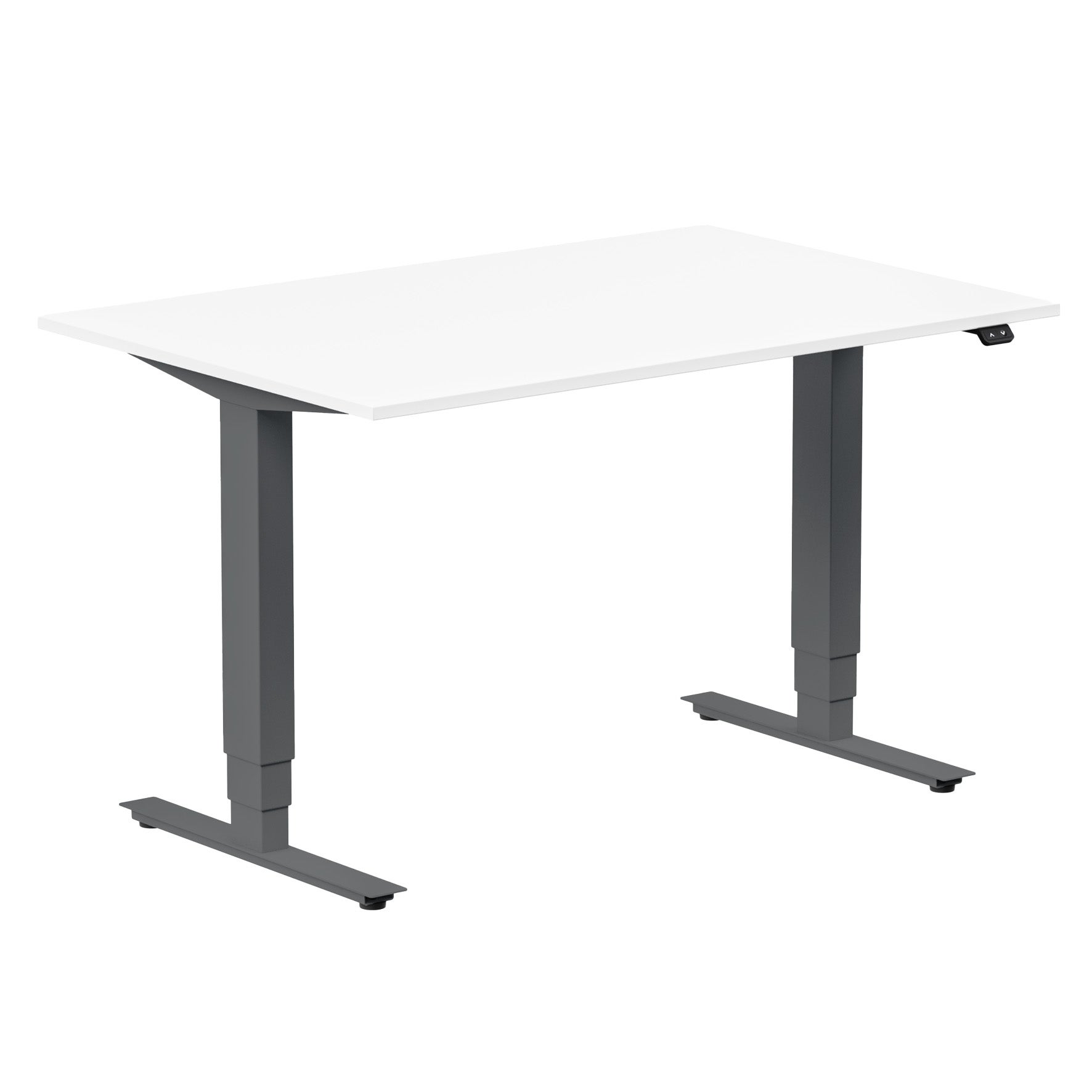 Skrivbord el höj- och sänkbart Ergofunk Max 120x80 cm vit/antracit