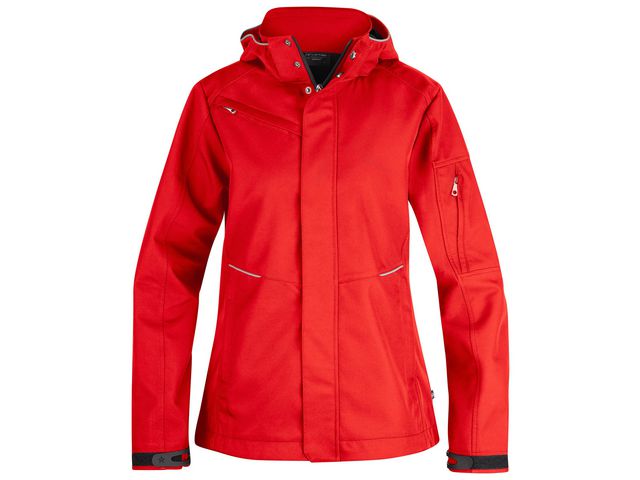 Softshelljacka TEXSTAR WJ80 dam röd 2XL