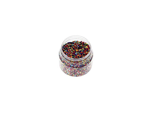 Glaspärlor 500g blandade färger