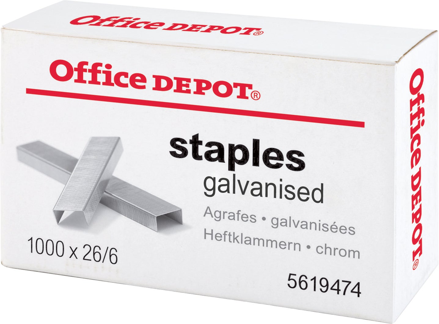Häftklammer Office 26/6 1000 st/fp