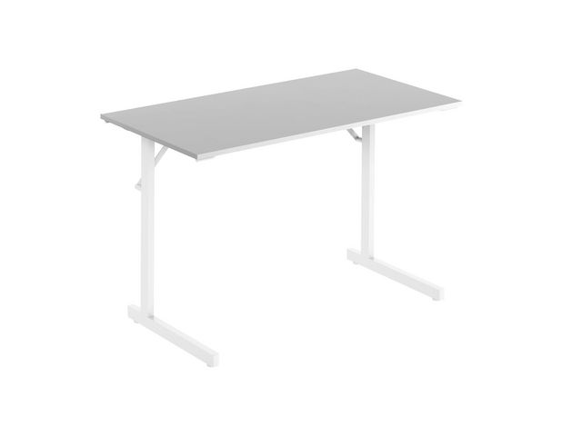 Fällbord 1200x500x715x18 grå/vit