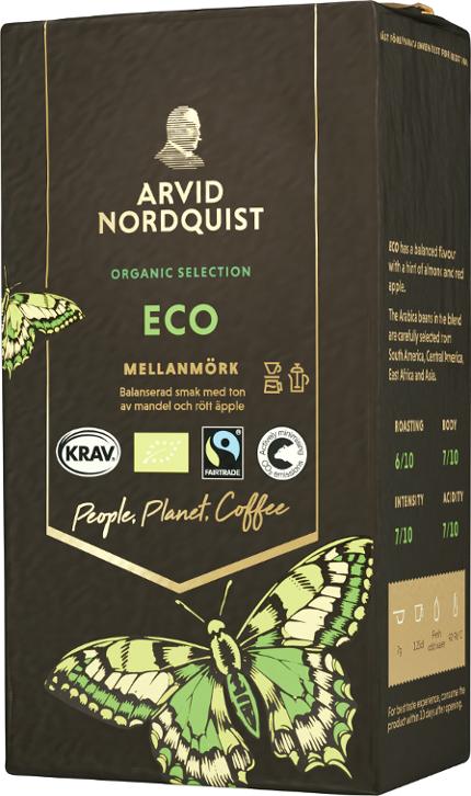 Kaffe Eko Malet Mellanmörk 450 g Arvid Nordquist
