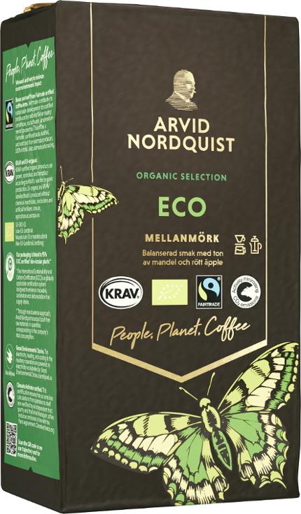 Kaffe Eko Malet Mellanmörk 450 g Arvid Nordquist