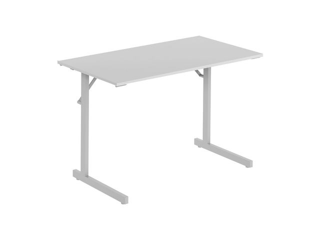 Fällbord 1200x500x715x18 grå/silver