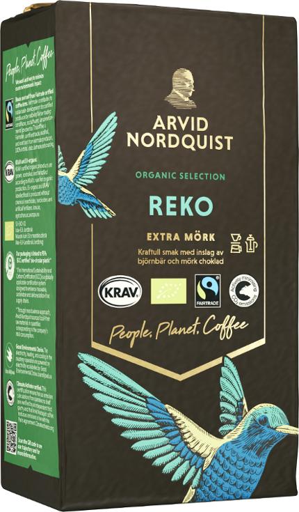 Kaffe REKO Malet Extra mörkrost 450 g Eko Arvid Nordquist