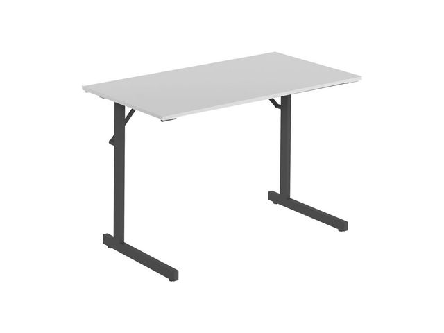 Fällbord 1200x500x715x18 grå/svart