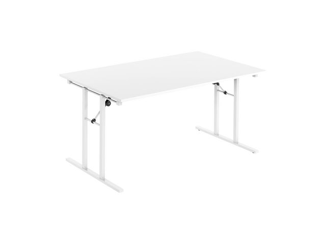 Fällbord 1600x800x730x25 vit/vit