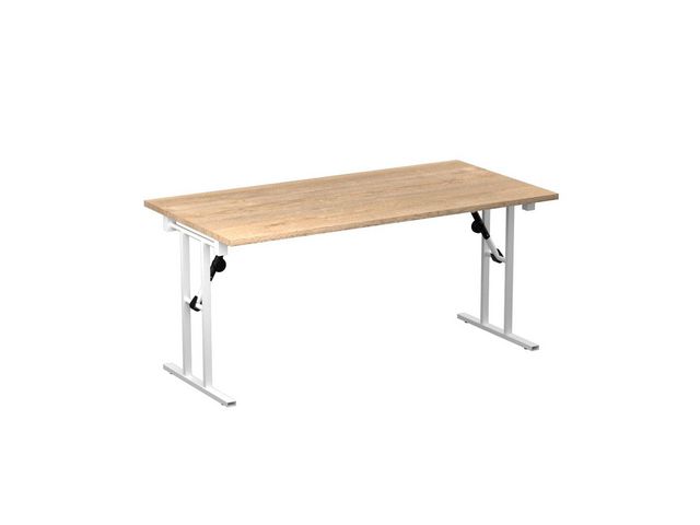 Fällbord 1600x800x730x25 ek/vit