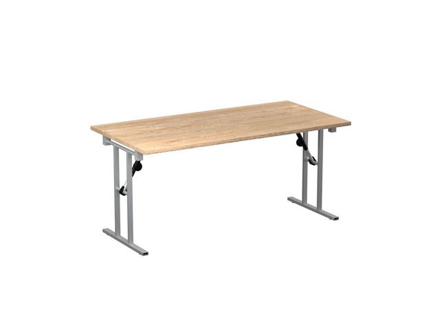 Fällbord 1600x800x730x25 ek/silver