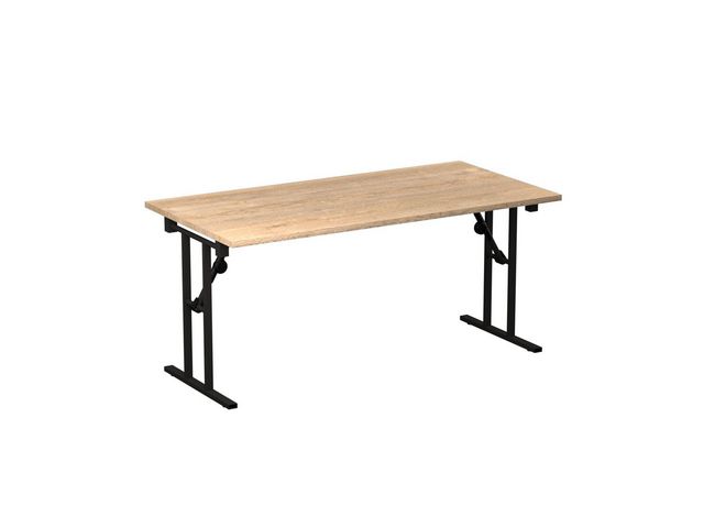 Fällbord 1600x800x730x25 ek/svart