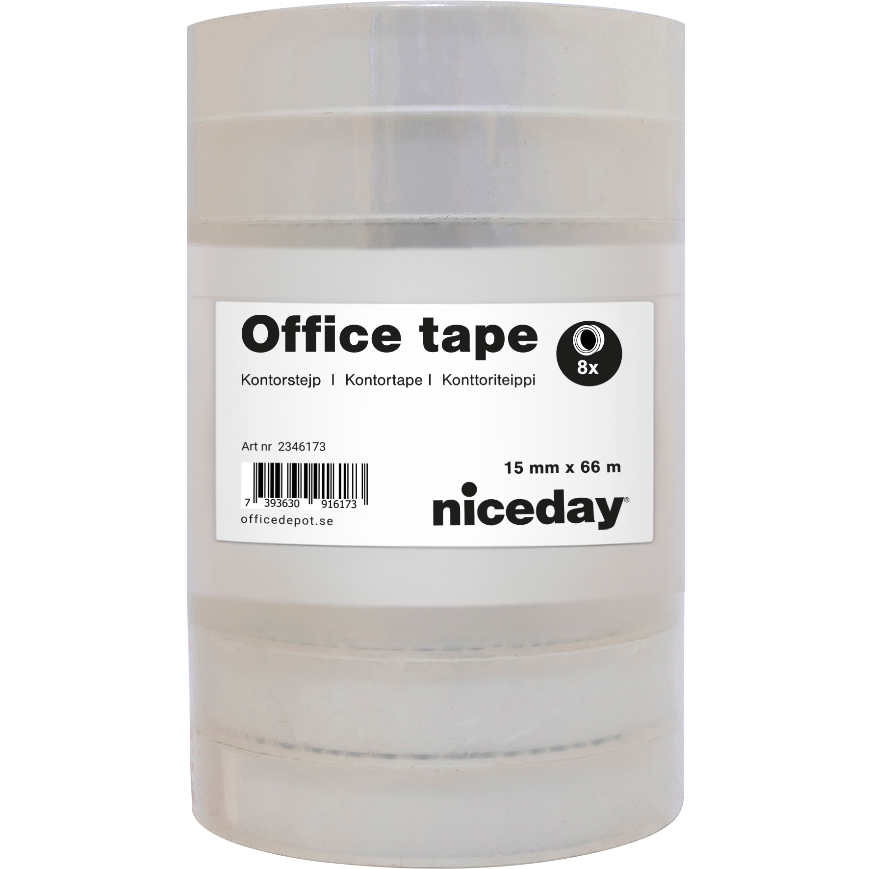 Kontorstejp Niceday 66mx15mm 8/fp