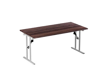 Fällbord 1600x800x730x25 valnöt/vit