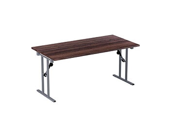 Fällbord 1600x800x730x25 valnöt/silver