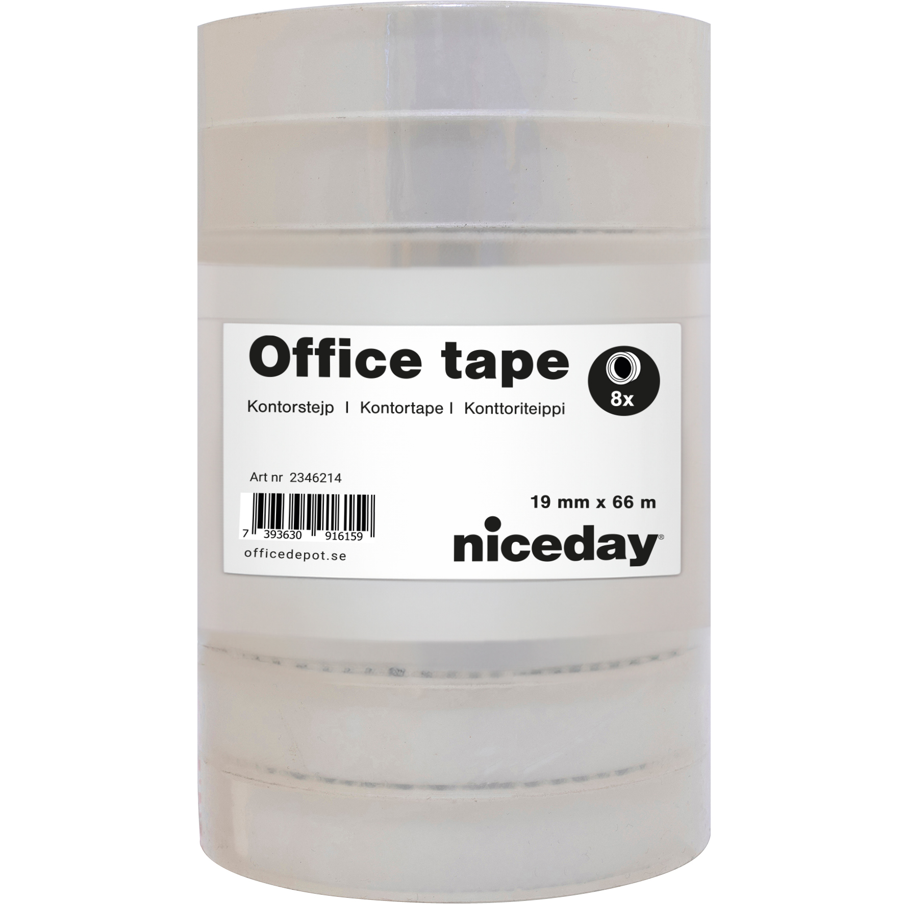 Kontorstejp Niceday 66mx19mm 8/fp