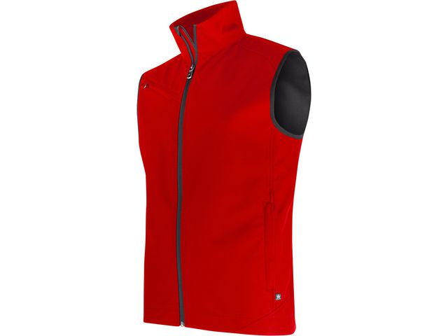 Softshellväst TEXSTAR FV79 röd 4XL