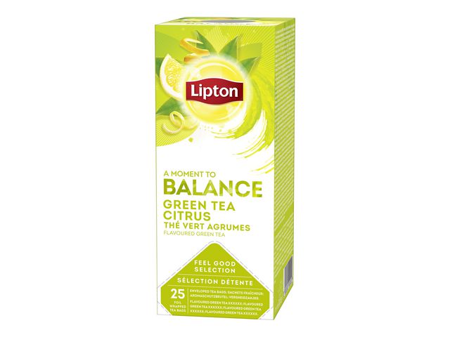 Te Liptons Green citrus 25/fp