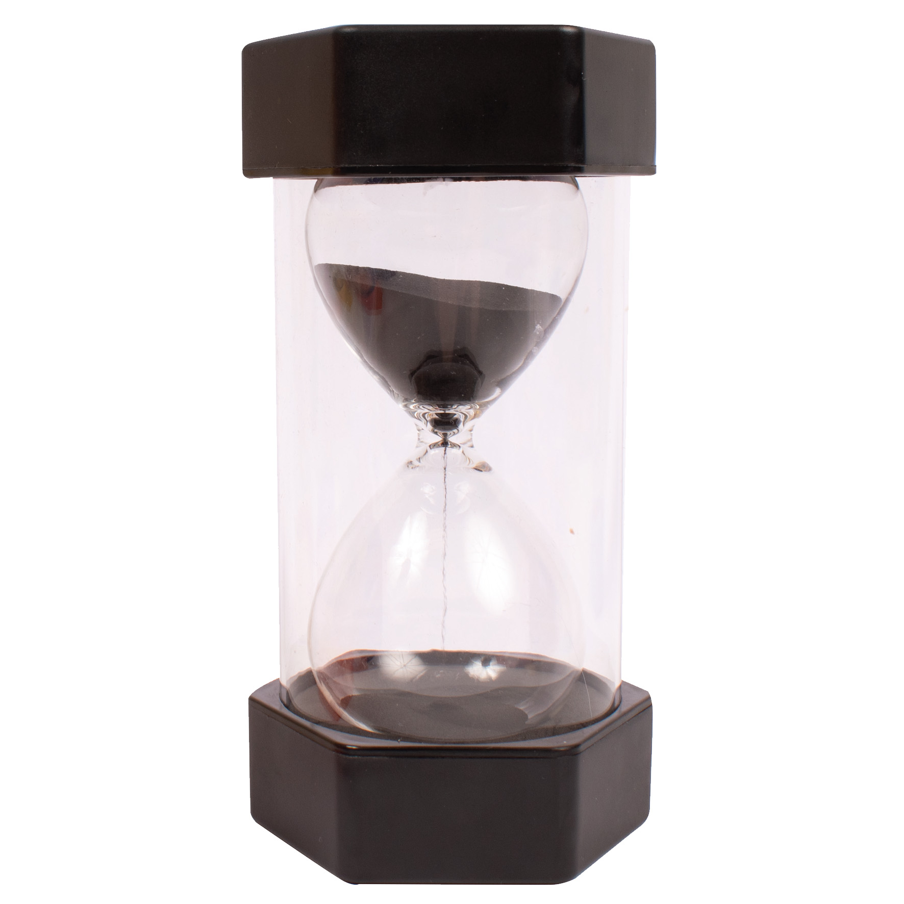 Stort timglas 30 min, svart